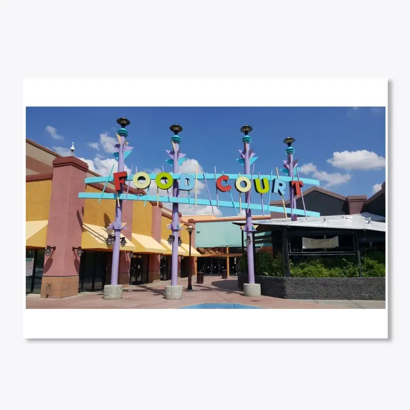 Food Court Sign At Foot Hills Mall