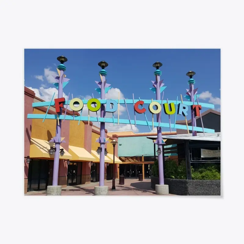 Food Court Sign At Foot Hills Mall